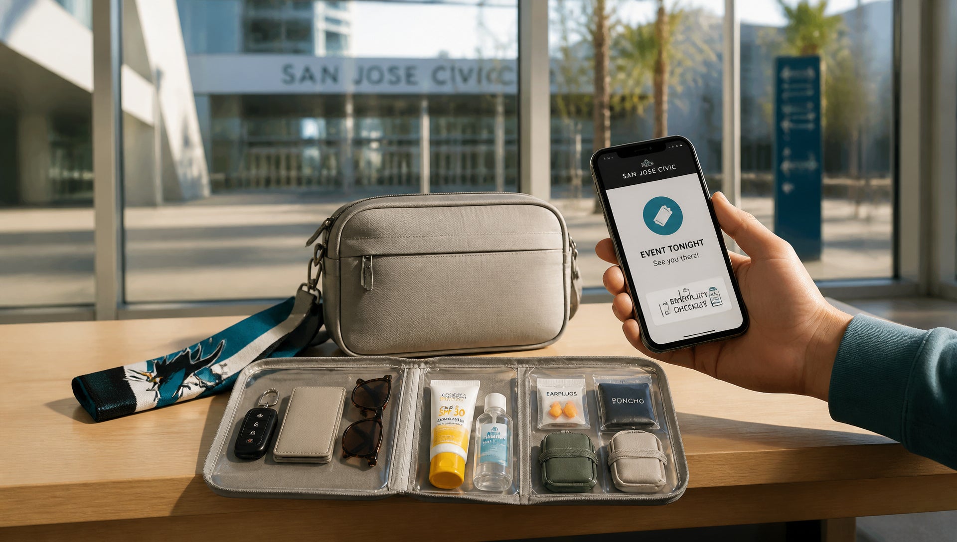San Jose Civic Bag Policy Allowed Sizes and Purse Rules