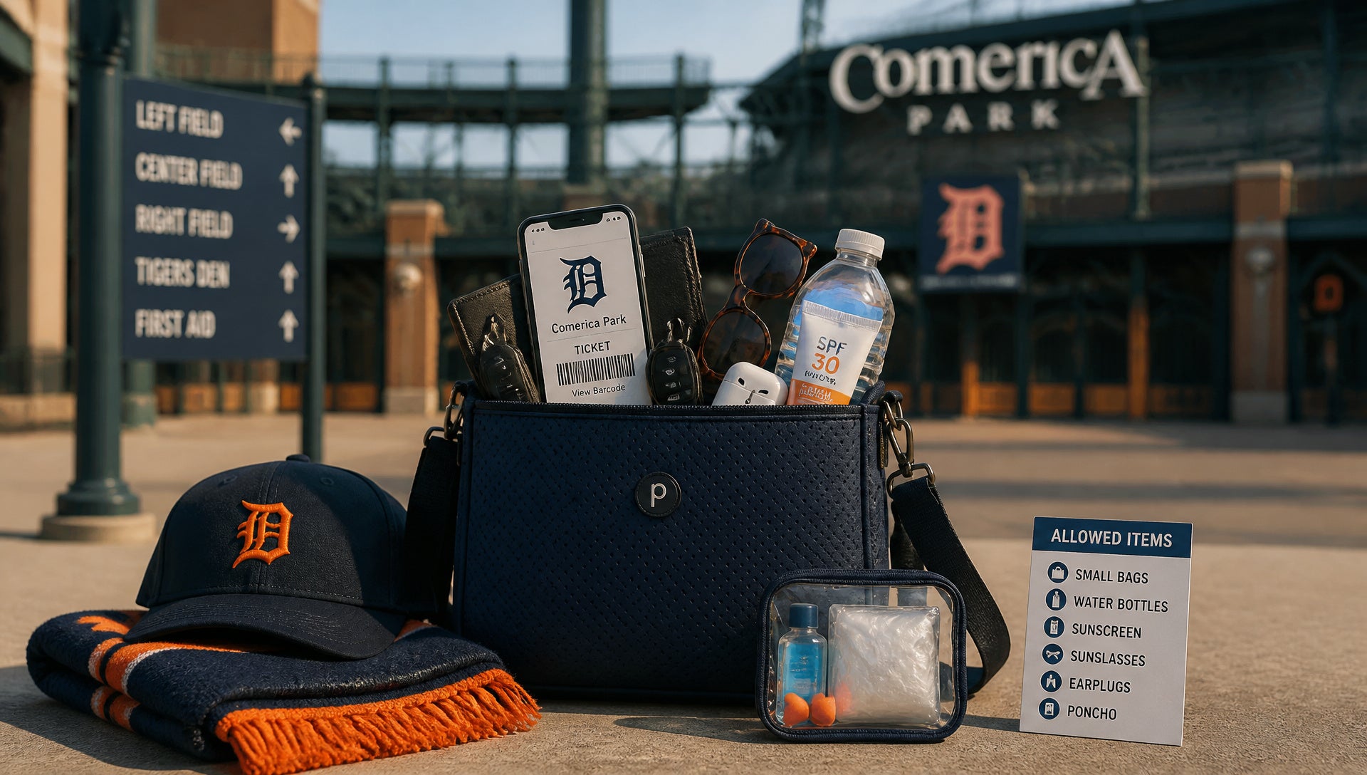 Comerica Park Bag Policy Rules and Size Limits