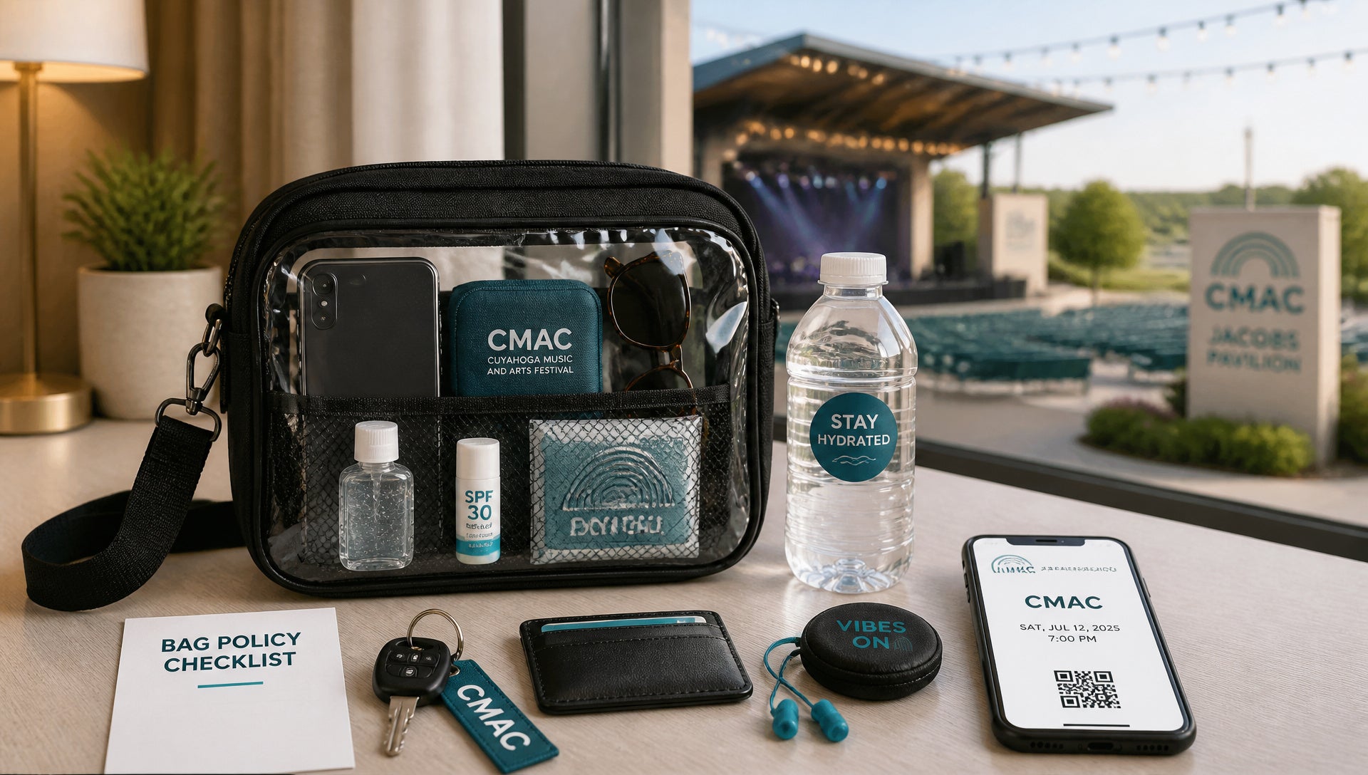 CMAC Bag Policy Rules for Clear Bags and Purses