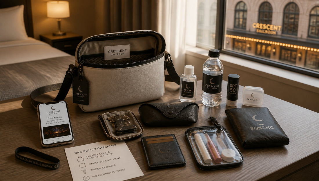 Crescent Ballroom Bag Policy Allowed Bags and Size Limits