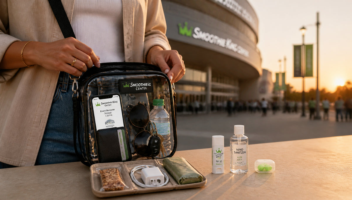 Smoothie King Center Bag Policy Rules and Sizes