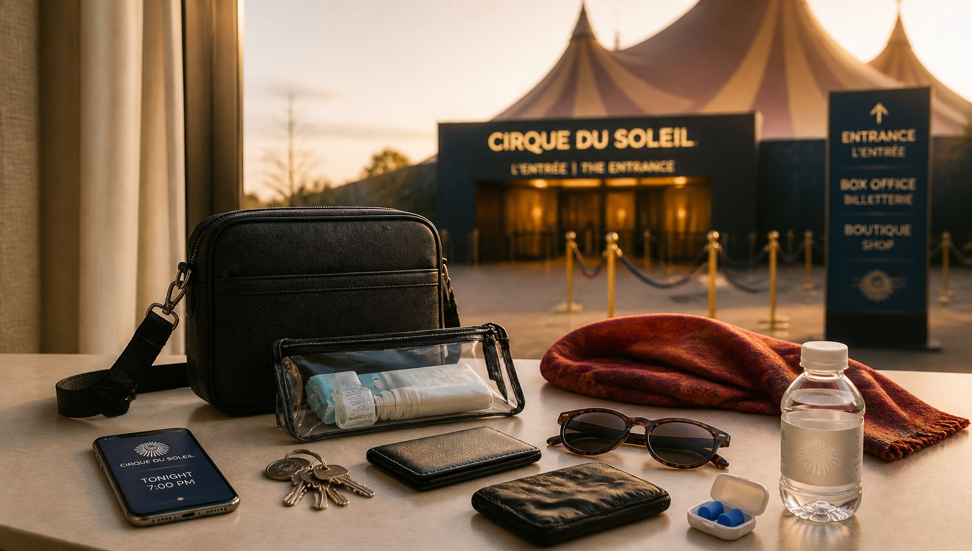 Cirque du Soleil Bag Policy Rules for Tents and Arenas