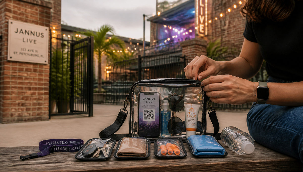 Jannus Live Bag Policy Allowed Bags and Size Rules