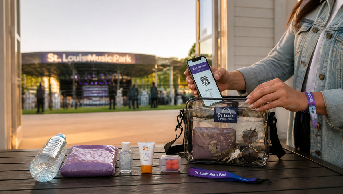St Louis Music Park Bag Rules for Clear Bags and Purses