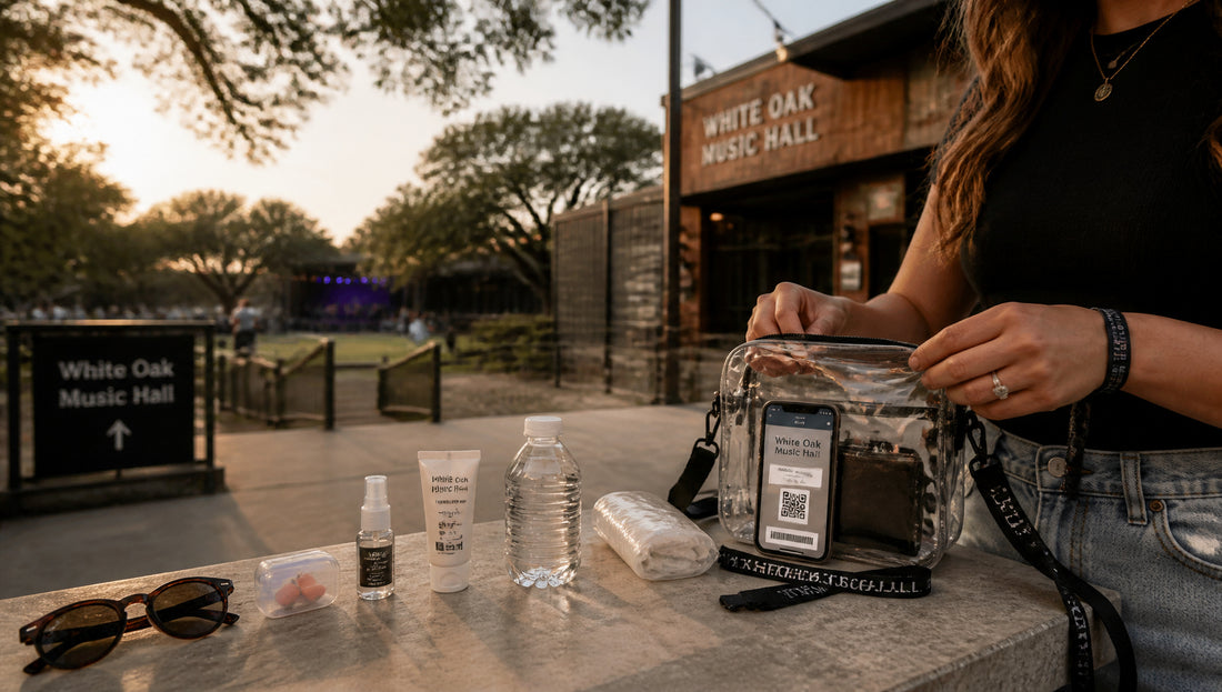 White Oak Music Hall Bag Policy Rules and Sizes