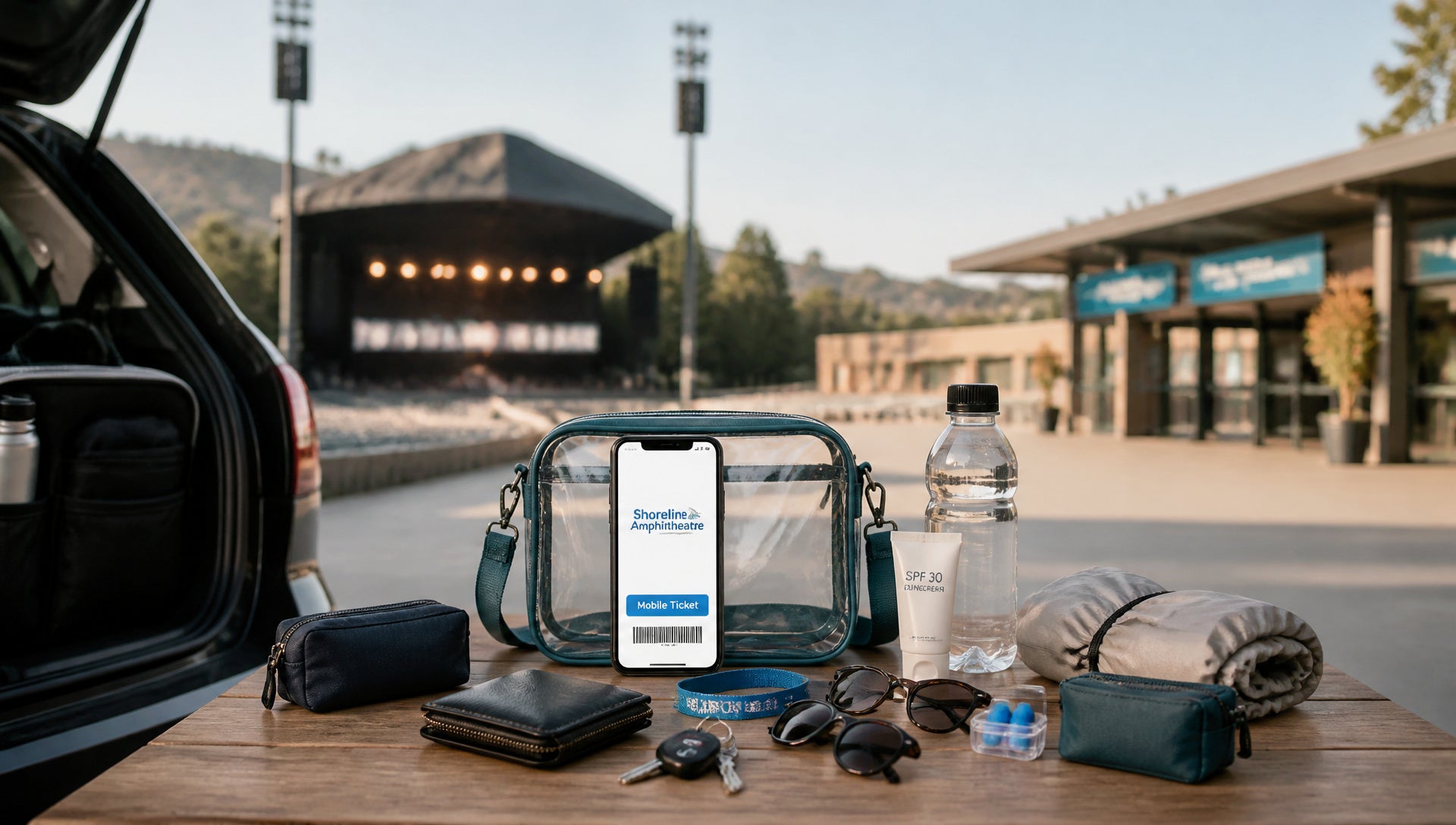 Shoreline Amphitheatre Bag Rules and Allowed Sizes