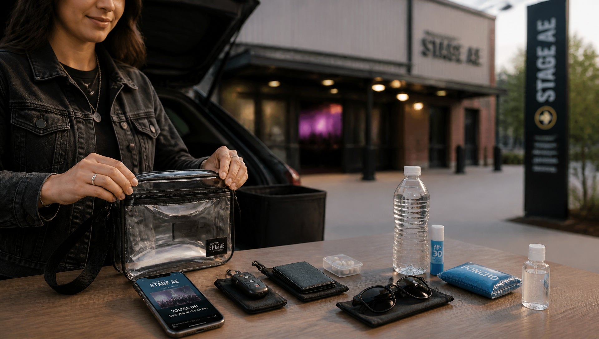 Stage AE Bag Rules for Clear Bags and Purses