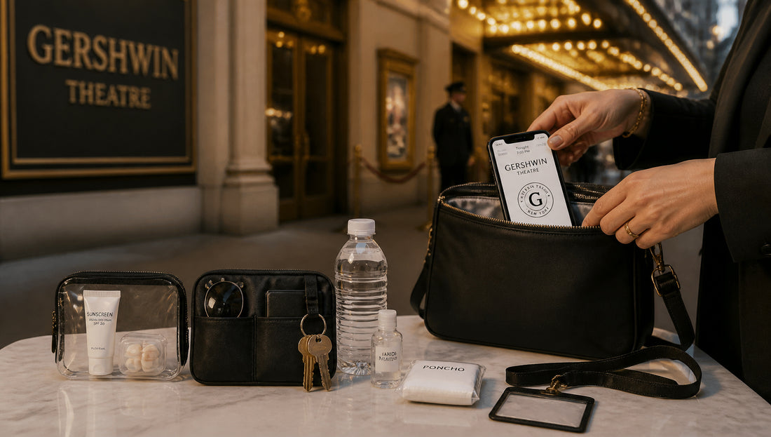 Gershwin Theater Bag Rules for Purses and Backpacks