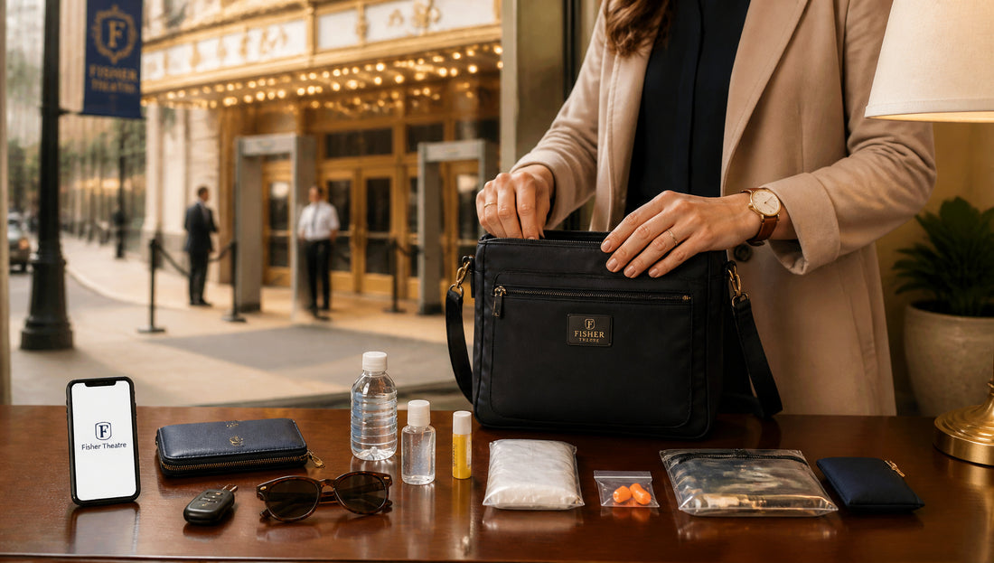 Fisher Theatre Bag Rules and Allowed Purse Sizes