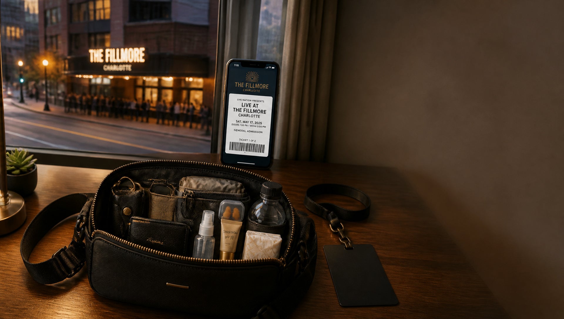 Fillmore Charlotte Bag Policy Rules and Sizes