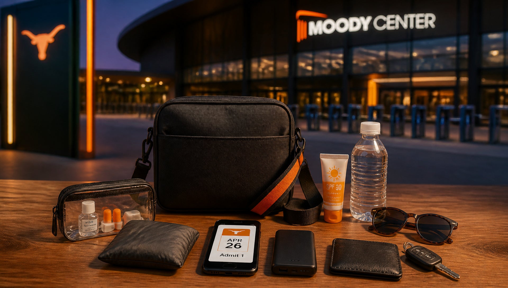 Moody Center Bag Policy for Clear Bags and Purses
