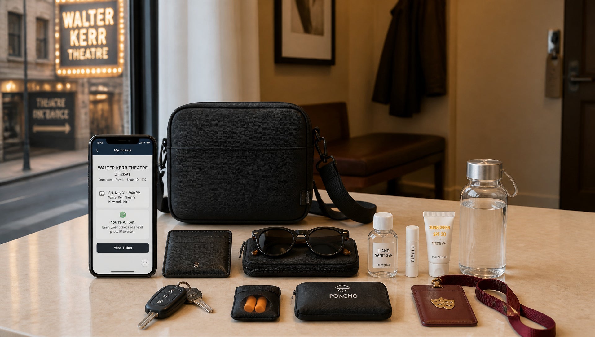 Walter Kerr Theatre Bag Policy Rules and Size Limits