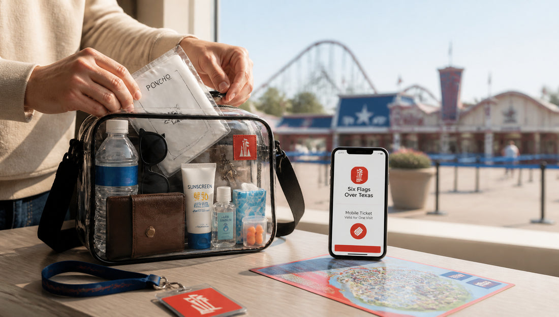 Six Flags Over Texas Bag Policy Rules and Locker Guide