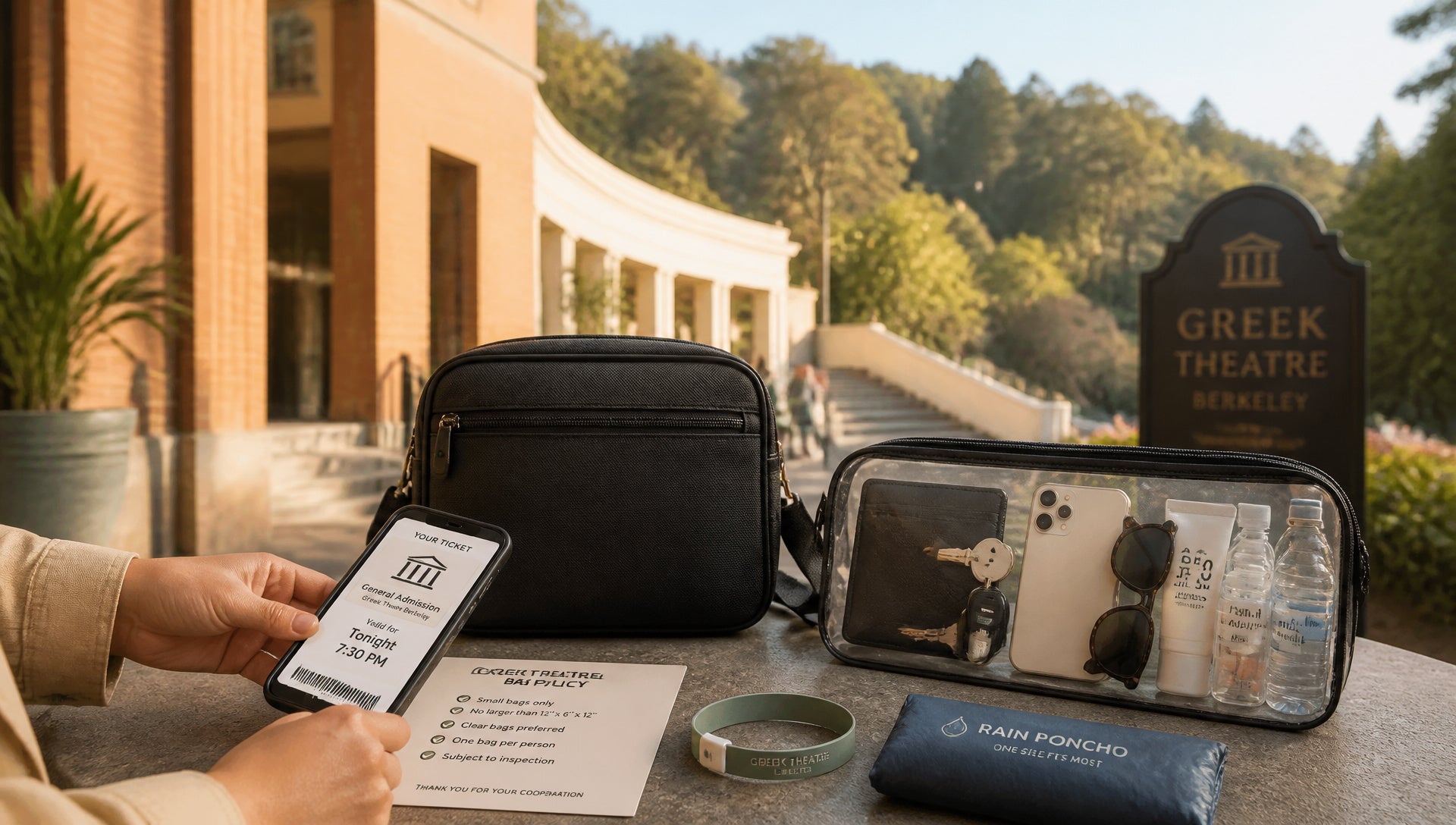 Greek Theatre Berkeley Bag Policy Rules and Allowed Bags